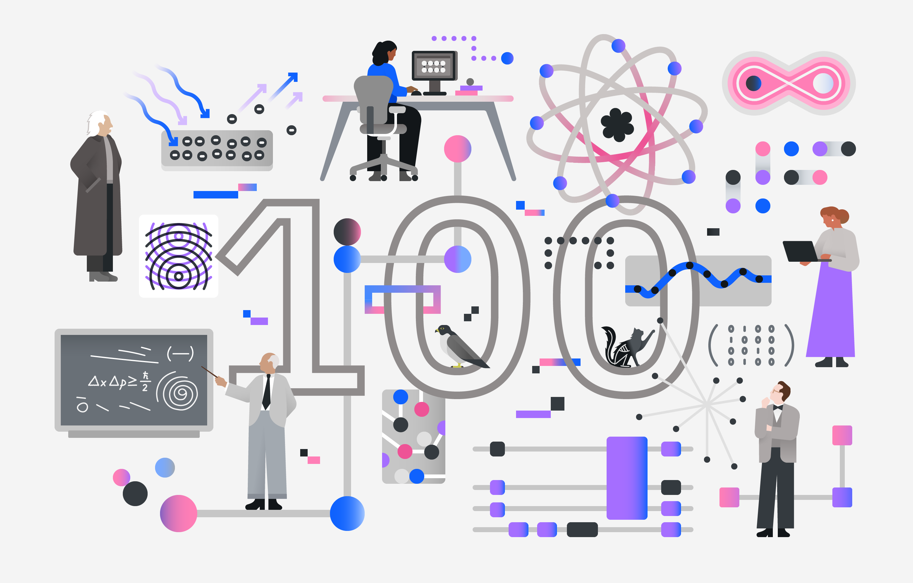 Quantum 100 Years Banner